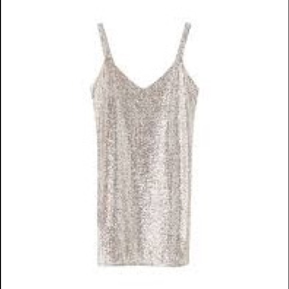 Pull&Bear Dresses & Skirts - Silver Sequin dress from Italy!